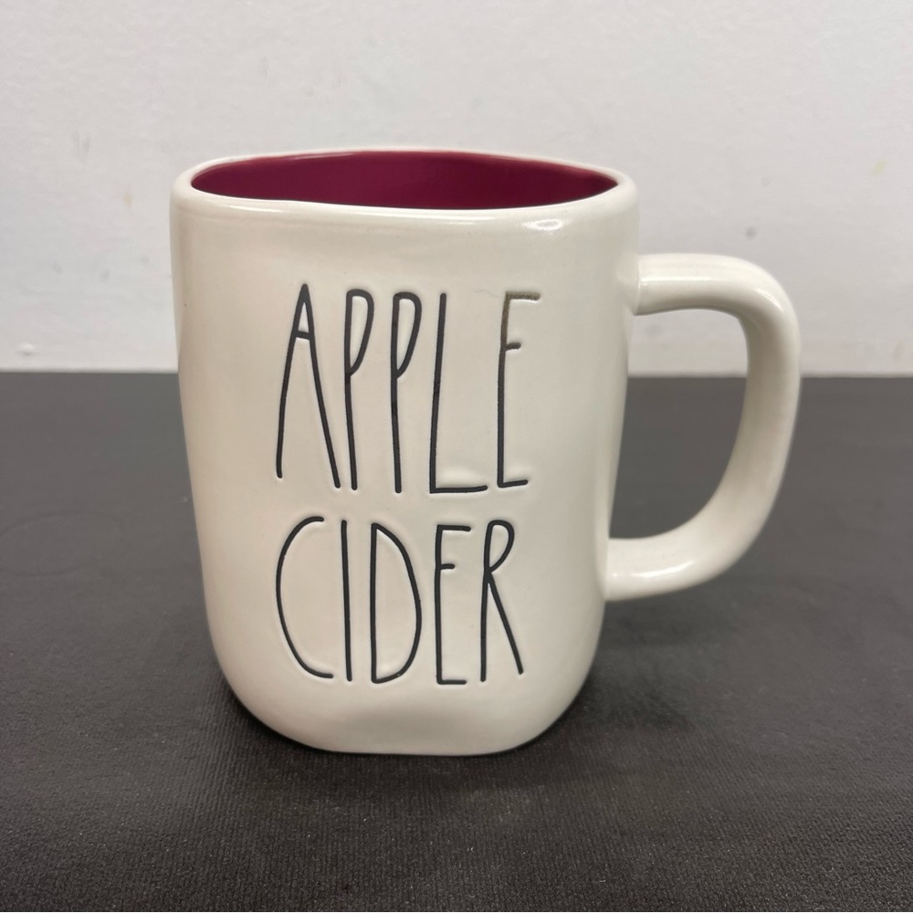 Rae Dunn Apple Cider Mug w/ Burgundy interior - Picture 2 of 5